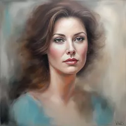 portrait of a woman by Karen Wallis