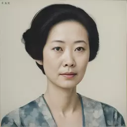 portrait of a woman by Kazuo Koike
