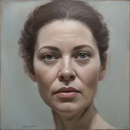 portrait of a woman by Kevin Gnutzmans