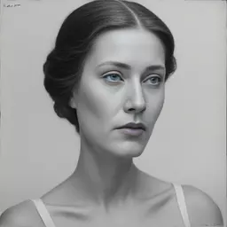 portrait of a woman by Klaus Janson