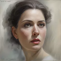 portrait of a woman by Klaus Wittmann