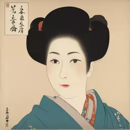 portrait of a woman by Kobayashi Kiyochika
