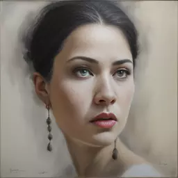 portrait of a woman by Kuno Veeber