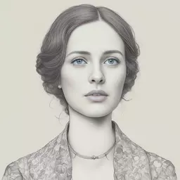 portrait of a woman by Kurzgesagt