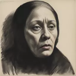 portrait of a woman by Käthe Kollwitz