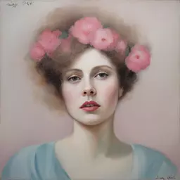 portrait of a woman by Lady Pink