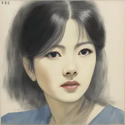 portrait of a woman by Leiji Matsumoto