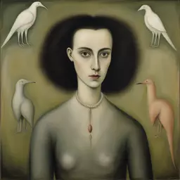 portrait of a woman by Leonora Carrington