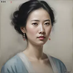 portrait of a woman by Liang Mark