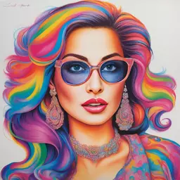 portrait of a woman by Lisa Frank