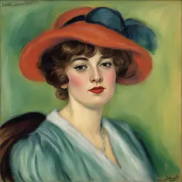 portrait of a woman by Louis Glackens