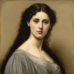 portrait of a woman by Louis Janmot