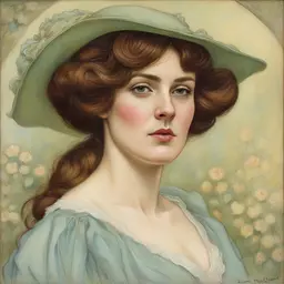 portrait of a woman by Louis Rhead