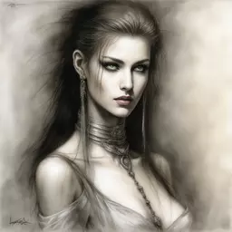 portrait of a woman by Luis Royo