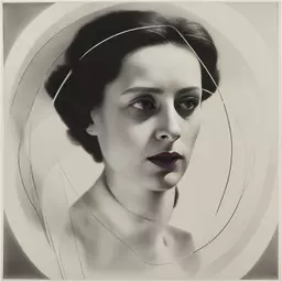 portrait of a woman by László Moholy-Nagy