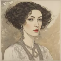 portrait of a woman by M.W. Kaluta