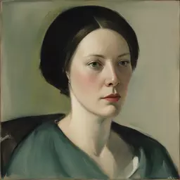 portrait of a woman by Magnus Enckell