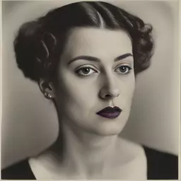 portrait of a woman by Man Ray
