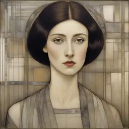 portrait of a woman by Margaret Macdonald Mackintosh