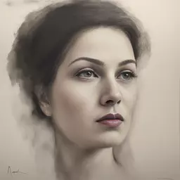 portrait of a woman by Margaux Valonia