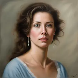 portrait of a woman by Mark Lovett