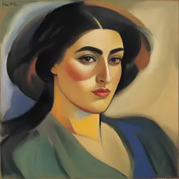 portrait of a woman by Martiros Saryan