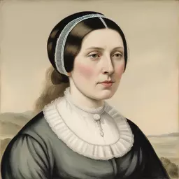 portrait of a woman by Mary Anning
