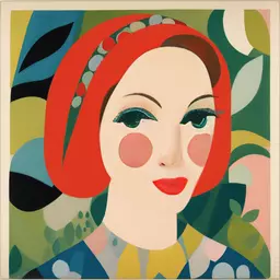 portrait of a woman by Mary Blair