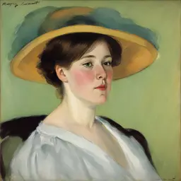 portrait of a woman by Mary Cassatt