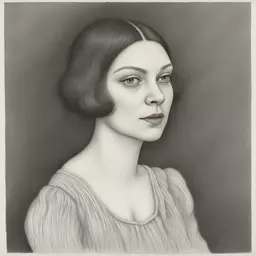 portrait of a woman by Maurice Sendak
