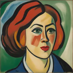 portrait of a woman by Max Pechstein