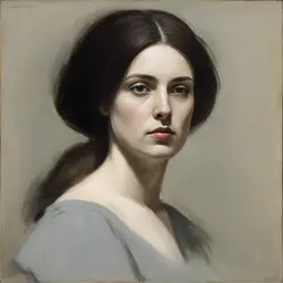 portrait of a woman by Maximilian Pirner