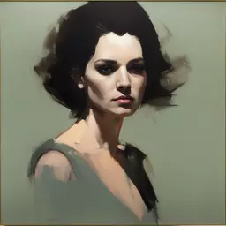 portrait of a woman by Michael Carson