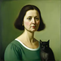 portrait of a woman by Michael Sowa