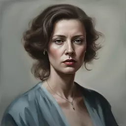 portrait of a woman by Michal Lisowski