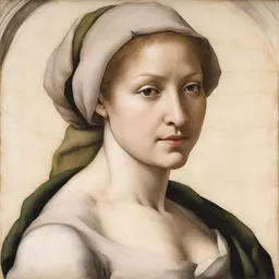 portrait of a woman by Michelangelo Buonarroti
