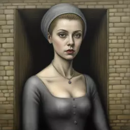 portrait of a woman by Mike Worrall