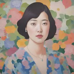 portrait of a woman by Naomi Okubo