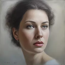 portrait of a woman by Nele Zirnite