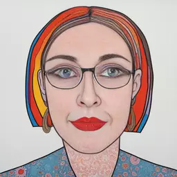 portrait of a woman by Nick Sharratt