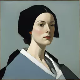 portrait of a woman by Nicolas de Stael