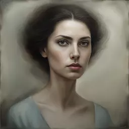 portrait of a woman by Nikolina Petolas