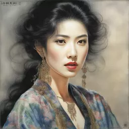 portrait of a woman by Noriyoshi Ohrai