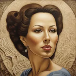portrait of a woman by Octavio Ocampo