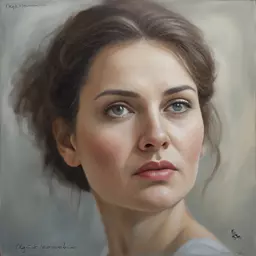 portrait of a woman by Olga Skomorokhova