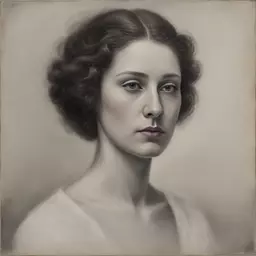 portrait of a woman by Ollie Hoff