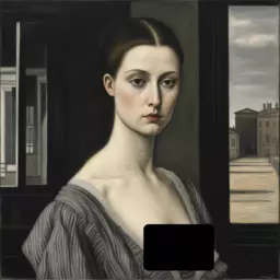 portrait of a woman by Paul Delvaux