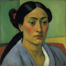 portrait of a woman by Paul Gauguin