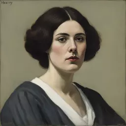 portrait of a woman by Paul Henry