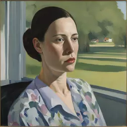 portrait of a woman by Paul Wonner